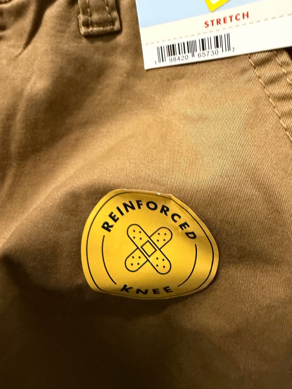 Reinforced Knee boys Pants - Brown size 7 new with tags, cat and Jack brand